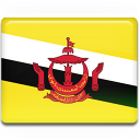 brunei, country, flag icon