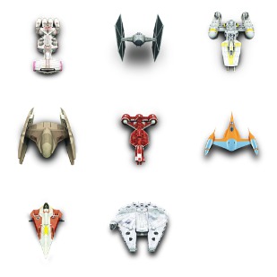Star Wars Vehicles icon sets preview