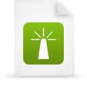 file, green, document, paper icon