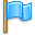 flag blue icon
