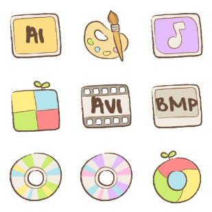 Whistlepuff icon sets preview
