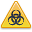 caution biohazard icon