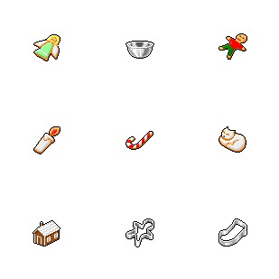 Hide's Xmas Cookie icon sets preview