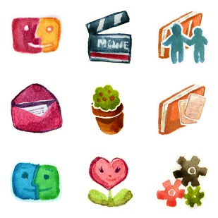 Red Little Shoes icon sets preview