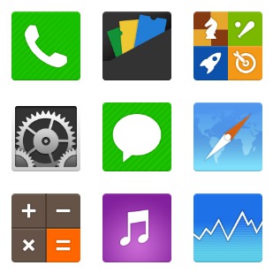 Flat IOS icon sets preview