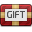 gift, gift card icon