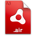 Adobe, Air, Document, File, Installer, Package icon