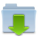 folder, badged, downloads icon
