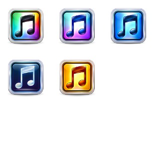 iTunes 10 icon sets preview