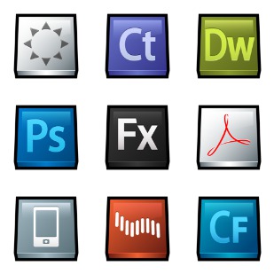 Gloss: Adobe Products icon sets preview
