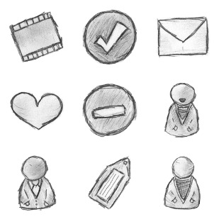 49 Hand Drawn icon sets preview
