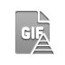 format, gif, file, pyramid icon