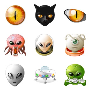 Alien Mind icon sets preview