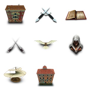 Assassins Creed 2 icon sets preview