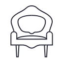 armchair, interior, chair, sofa, furniture icon
