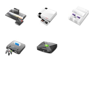 Consoles Web icon sets preview