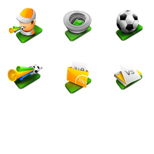 Football Theme icon sets preview
