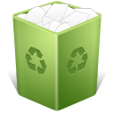 recycle bin, full, trash icon