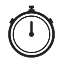 time, stopwatch, timing, exercise icon