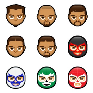 Face Avatars icon sets preview