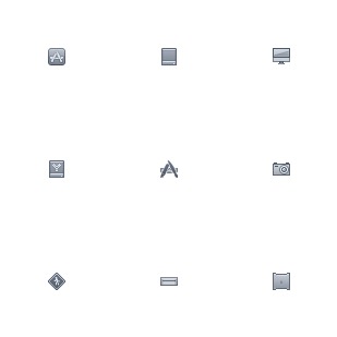 Lion Style Sidebar icon sets preview
