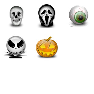 Halloween icon sets preview