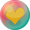 heart orange 2 icon