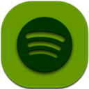 Flat, Round, Spotify icon