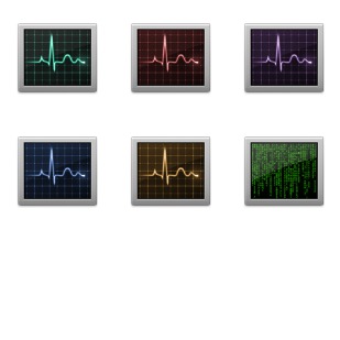 Activity Monitor icon sets preview