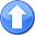 go, arrow, up, upload icon