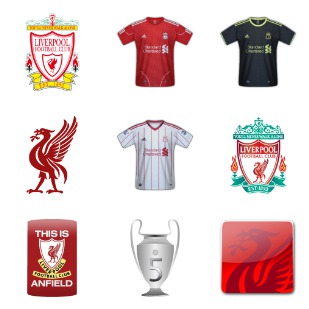 Liverpool FC icon sets preview