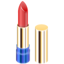 red, lipstick icon