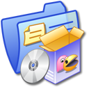 Folder Blue Software Games icon