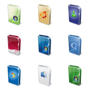 Vista Like Boxes icon sets preview