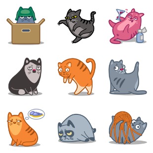 Cat Power icon sets preview