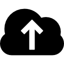 Upload to internet cloud icon