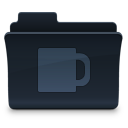 food, coffee, folder icon