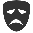 tragedy, mask icon