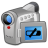video, photography, camera, lowbattery icon
