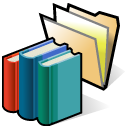 library, folder icon
