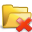 delete, open, folder icon