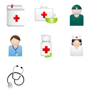 Medical icon sets preview