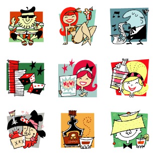 Snappy Hour icon sets preview