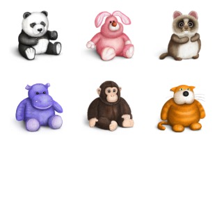 Toys icon sets preview