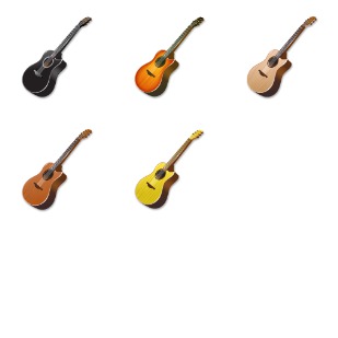 Acoustic Guitar icon sets preview