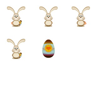 Bunny and Easter Egg icon sets preview
