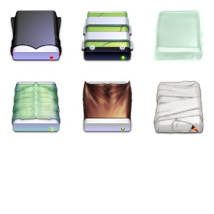 Haunted Hard Drives icon sets preview