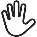 interaction, touch, gestures, stop, hand icon
