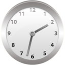 aluminium,clock icon