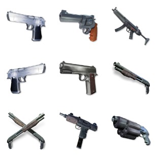 Weapons icon sets preview